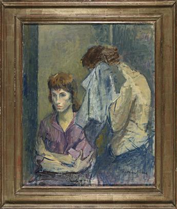 RAPHAEL SOYER Morning (Friends).